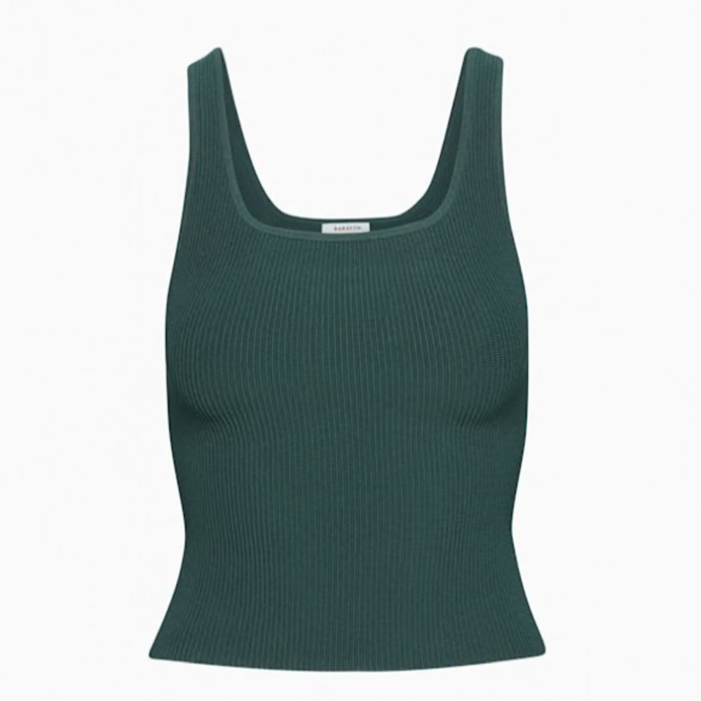 NWOT Aritzia Sculpt Knit Squareneck Tank in Modern Teal